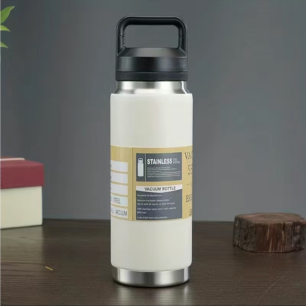 Sports Water Bottle, Portable Insulated Cup With Handle
